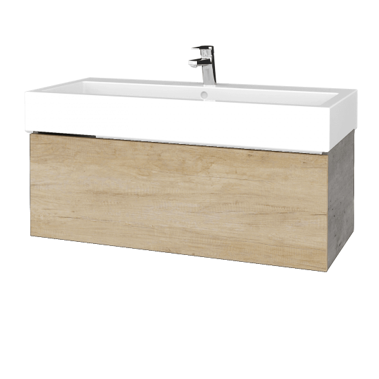 Umývadlová skrinka VARIANTE SZZ 100 pre úmyvadlo Duravit Vero - D01 Betón - D15 Nebraska