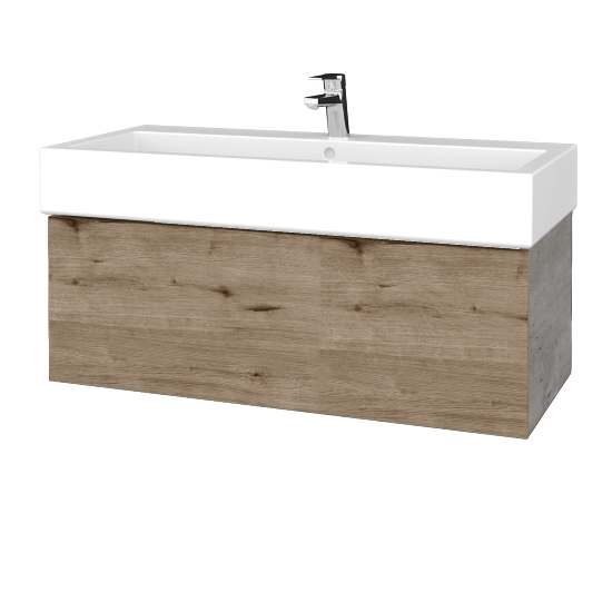 Umývadlová skrinka VARIANTE SZZ 100 pre úmyvadlo Duravit Vero - D01 Betón - D23 Herkules