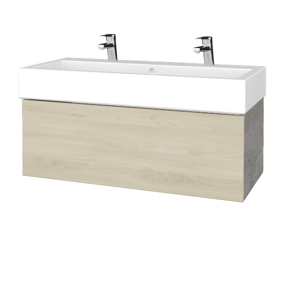 Umývadlová skrinka VARIANTE SZZ 100 pre úmyvadlo Duravit Vero - D01 Betón - D24 Ohio