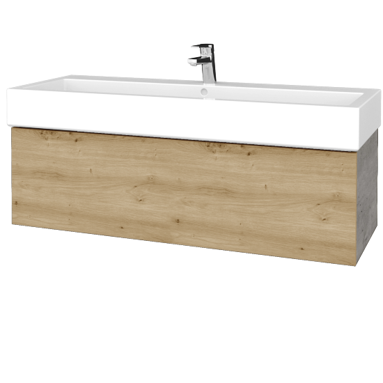 Umývadlová skrinka VARIANTE SZZ 120 pre úmyvadlo Duravit Vero - D01 Betón - D22 Karamel