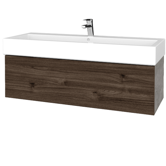 Umývadlová skrinka VARIANTE SZZ 120 pre úmyvadlo Duravit Vero - D01 Betón - D25 Teak