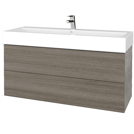 Umývadlová skrinka VARIANTE SZZ2 120 pre úmyvadlo Duravit Vero - D01 Betón - D03 Cafe