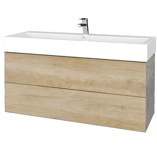 Umývadlová skrinka VARIANTE SZZ2 120 pre úmyvadlo Duravit Vero - D01 Betón - D15 Nebraska