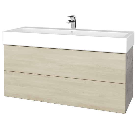 Umývadlová skrinka VARIANTE SZZ2 120 pre úmyvadlo Duravit Vero - D01 Betón - D24 Ohio