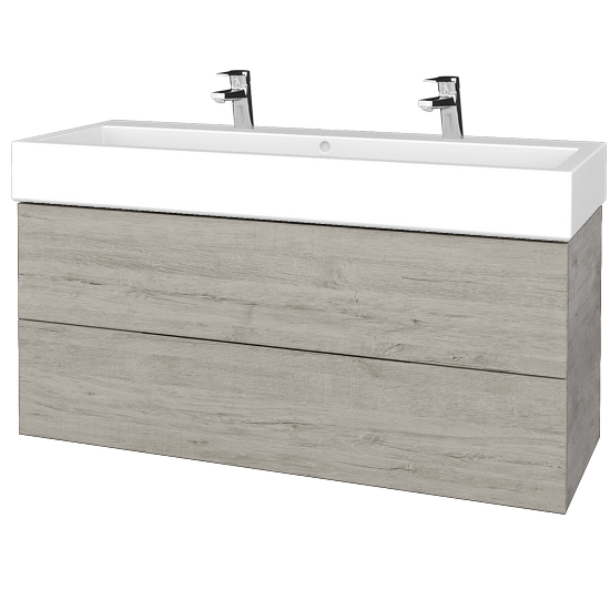 Umývadlová skrinka VARIANTE SZZ2 120 pro umyvadlo Duravit Vero - D01 Betón - D05 Oregon