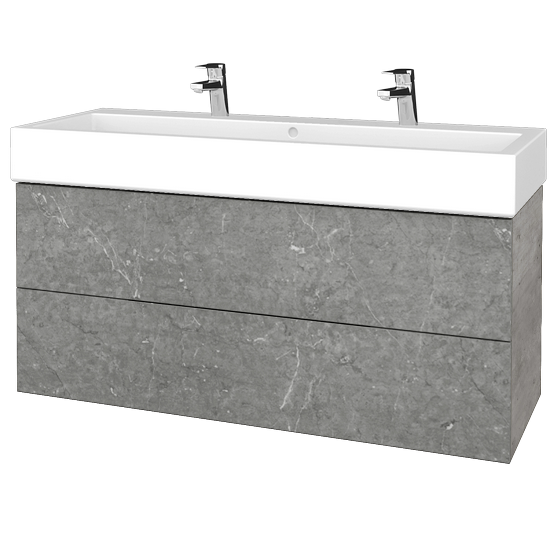 Umývadlová skrinka VARIANTE SZZ2 120 pro umyvadlo Duravit Vero - D01 Betón - D20 Galaxy
