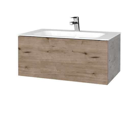 Umývadlová skrinka VARIANTE SZZ 80 pre úmyvadlo Finon - D01 Betón - D23 Herkules