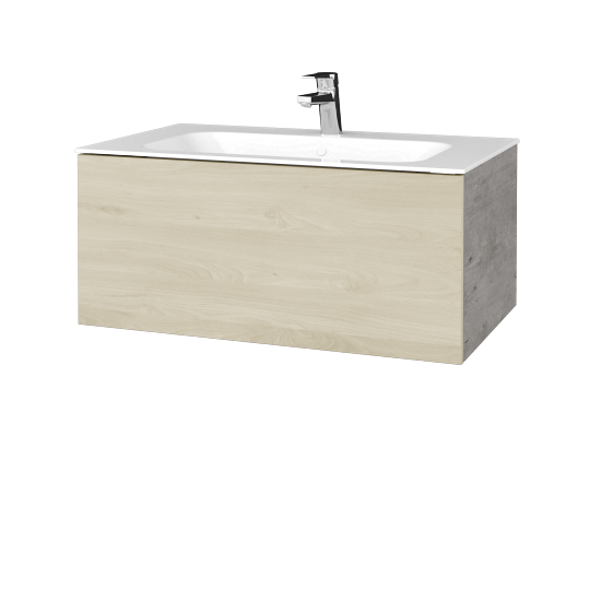 Umývadlová skrinka VARIANTE SZZ 80 pre úmyvadlo Finon - D01 Betón - D24 Ohio