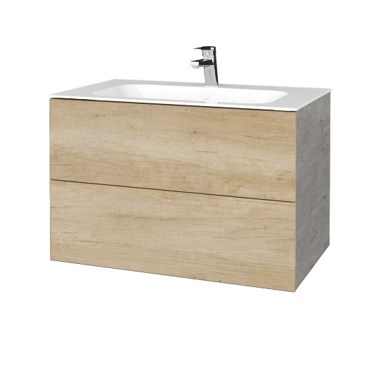 Umývadlová skrinka VARIANTE SZZ2 80 pre úmyvadlo Finon - D01 Betón - D15 Nebraska