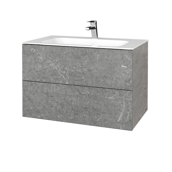 Umývadlová skrinka VARIANTE SZZ2 80 pre úmyvadlo Finon - D01 Betón - D20 Galaxy