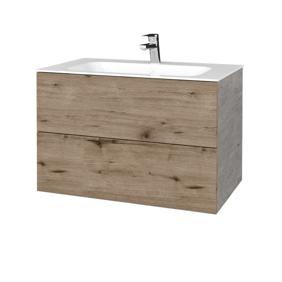 Umývadlová skrinka VARIANTE SZZ2 80 pre úmyvadlo Finon - D01 Betón - D23 Herkules
