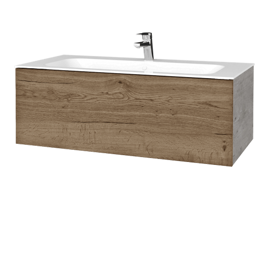 Umývadlová skrinka VARIANTE SZZ 100 pre úmyvadlo Finon - D01 Betón - D21 Tobacco