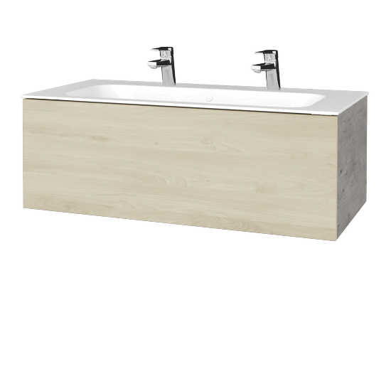 Umývadlová skrinka VARIANTE SZZ 100 pre úmyvadlo Finon - D01 Betón - D24 Ohio