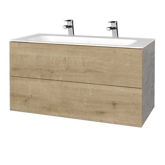 Umývadlová skrinka VARIANTE SZZ2 100 pre úmyvadlo Finon - D01 Betón - D09 Arlington