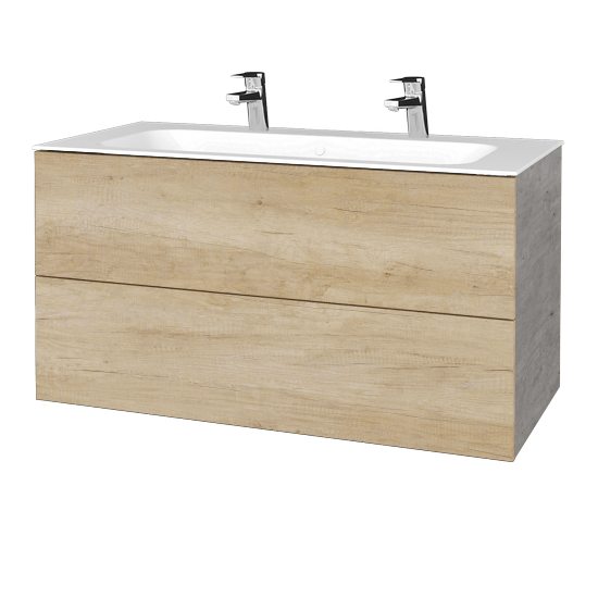 Umývadlová skrinka VARIANTE SZZ2 100 pre úmyvadlo Finon - D01 Betón - D15 Nebraska