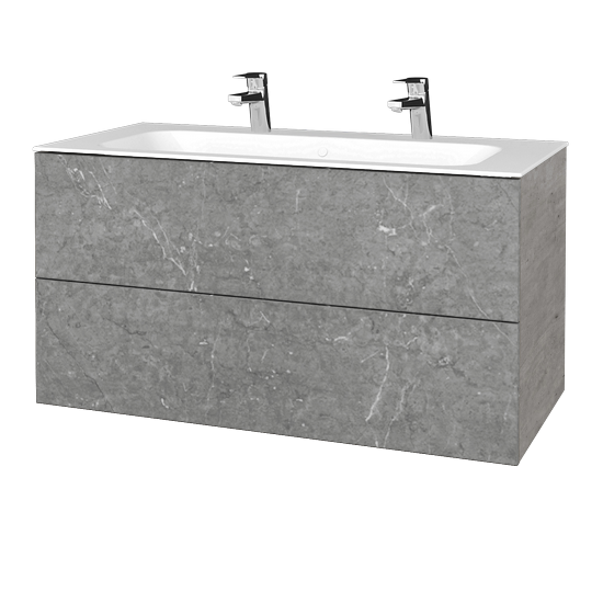 Umývadlová skrinka VARIANTE SZZ2 100 pre úmyvadlo Finon - D01 Betón - D20 Galaxy