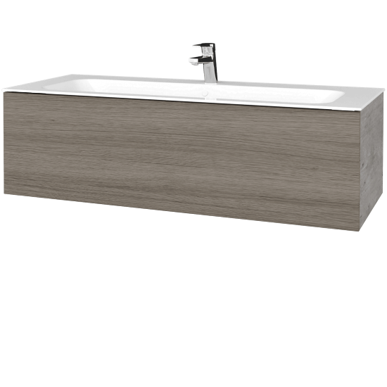 Umývadlová skrinka VARIANTE SZZ 120 pre úmyvadlo Finon - D01 Betón - D03 Cafe