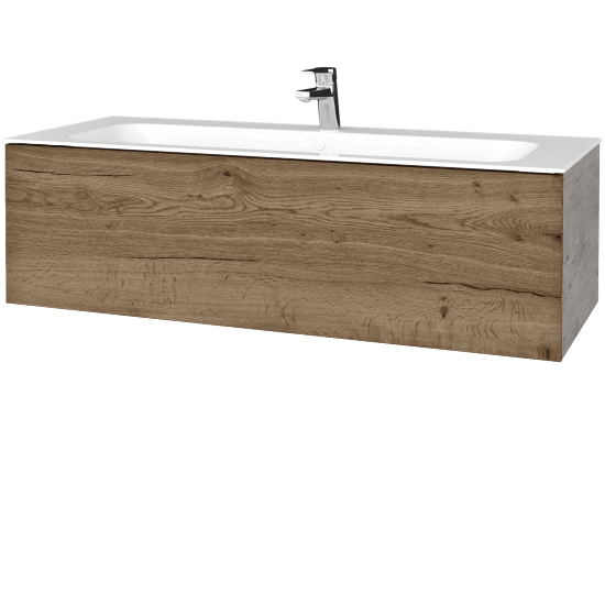 Umývadlová skrinka VARIANTE SZZ 120 pre úmyvadlo Finon - D01 Betón - D21 Tobacco