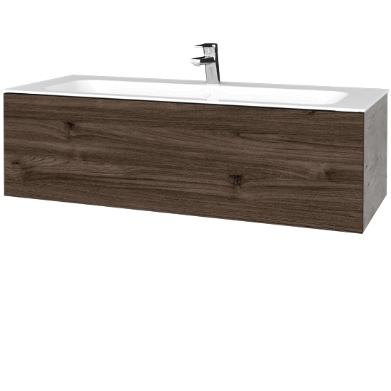 Umývadlová skrinka VARIANTE SZZ 120 pre úmyvadlo Finon - D01 Betón - D25 Teak