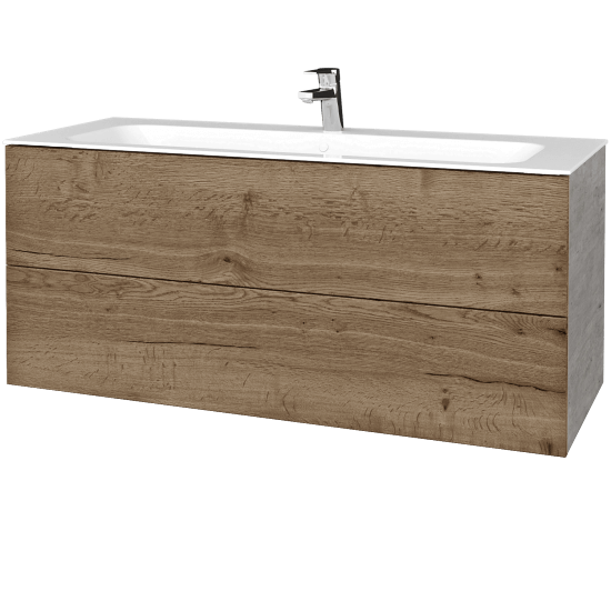 Umývadlová skrinka VARIANTE SZZ2 120 pre úmyvadlo Finon - D01 Betón - D21 Tobacco