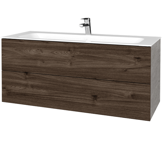 Umývadlová skrinka VARIANTE SZZ2 120 pre úmyvadlo Finon - D01 Betón - D25 Teak