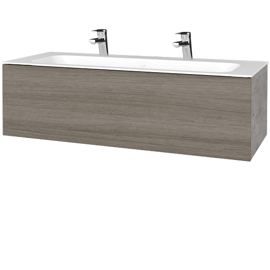 Umývadlová skrinka VARIANTE SZZ 120 pre úmyvadlo Finon - D01 Betón - D03 Cafe