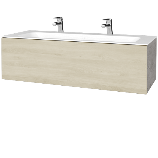 Umývadlová skrinka VARIANTE SZZ 120 pre úmyvadlo Finon - D01 Betón - D24 Ohio