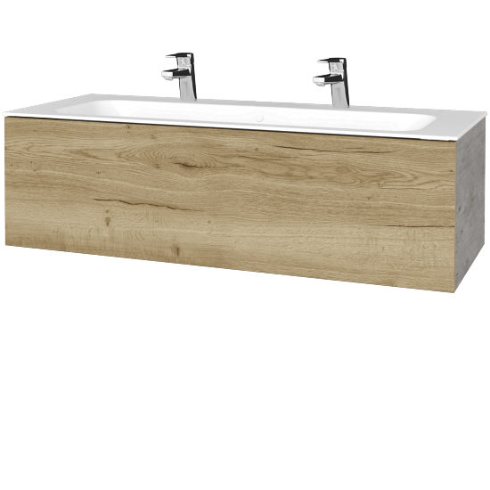 Umývadlová skrinka VARIANTE SZZ 120 pre úmyvadlo Finon - D01 Betón - D26 Ontario