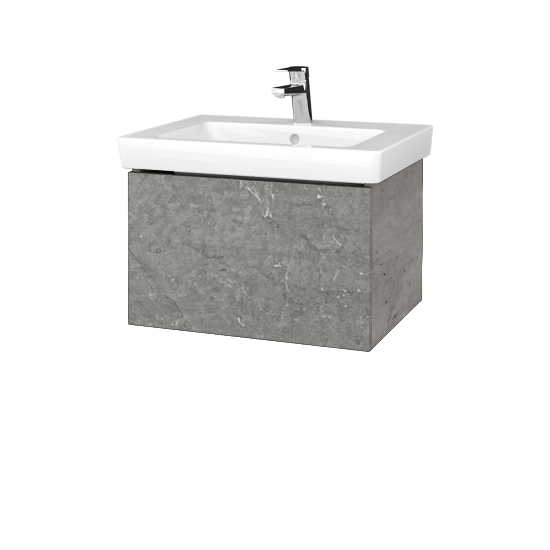 Umývadlová skrinka VARIANTE SZZ 60 pro umyvadlo Subway 2.0 - D01 Betón - D20 Galaxy