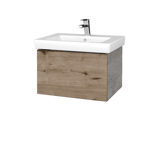 Umývadlová skrinka VARIANTE SZZ 60 pro umyvadlo Subway 2.0 - D01 Betón - D23 Herkules