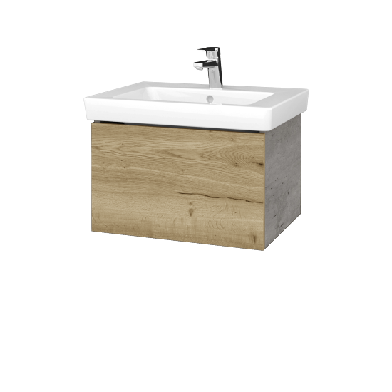 Umývadlová skrinka VARIANTE SZZ 60 pro umyvadlo Subway 2.0 - D01 Betón - D26 Ontario