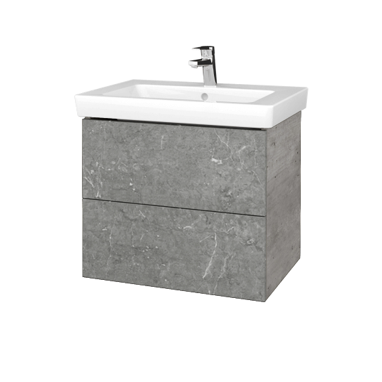 Umývadlová skrinka VARIANTE SZZ2 65 pro umyvadlo Subway 2.0 - D01 Betón - D20 Galaxy