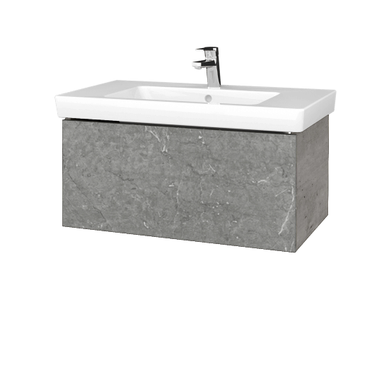 Umývadlová skrinka VARIANTE SZZ 80 pro umyvadlo Subway 2.0 - D01 Betón - D20 Galaxy