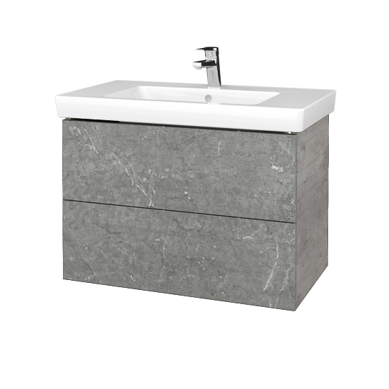 Umývadlová skrinka VARIANTE SZZ2 80 pro umyvadlo Subway 2.0 - D01 Betón - D20 Galaxy