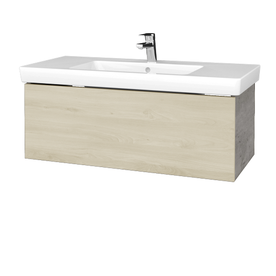 Umývadlová skrinka VARIANTE SZZ 100 pro umyvadlo Subway 2.0 - D01 Betón - D24 Ohio
