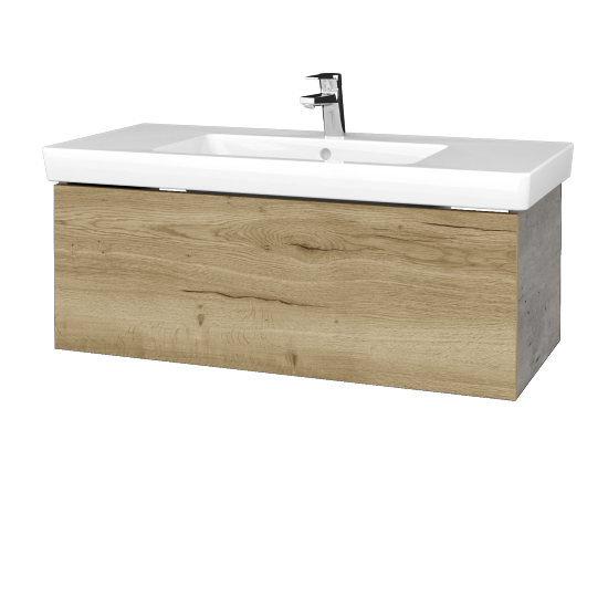 Umývadlová skrinka VARIANTE SZZ 100 pro umyvadlo Subway 2.0 - D01 Betón - D26 Ontario