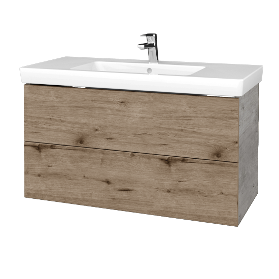 Umývadlová skrinka VARIANTE SZZ2 100 pro umyvadlo Subway 2.0 - D01 Betón - D23 Herkules