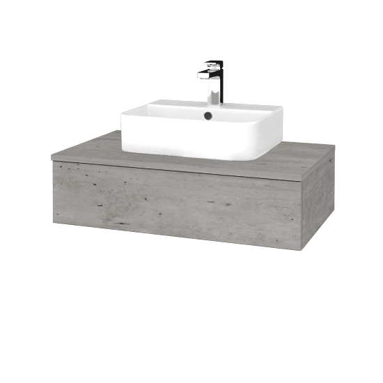 Kúpeľňová skrinka MODULE SZZ 80 umývadlo Joy 3 - D01 Betón - D01 Betón - Nie