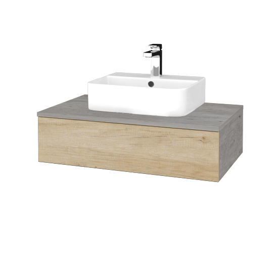 Kúpeľňová skrinka MODULE SZZ 80 umývadlo Joy 3 - D01 Betón - D15 Nebraska - Nie