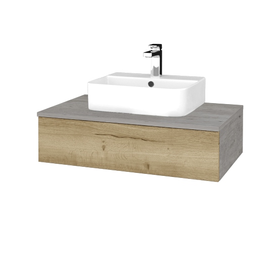 Kúpeľňová skrinka MODULE SZZ 80 umývadlo Joy 3 - D01 Betón - D26 Ontario - Nie