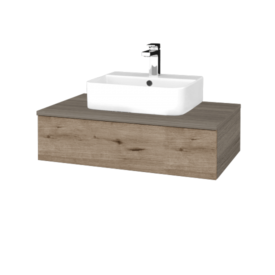 Kúpeľňová skrinka MODULE SZZ 80 umývadlo Joy 3 - D03 Cafe - D23 Herkules - Nie