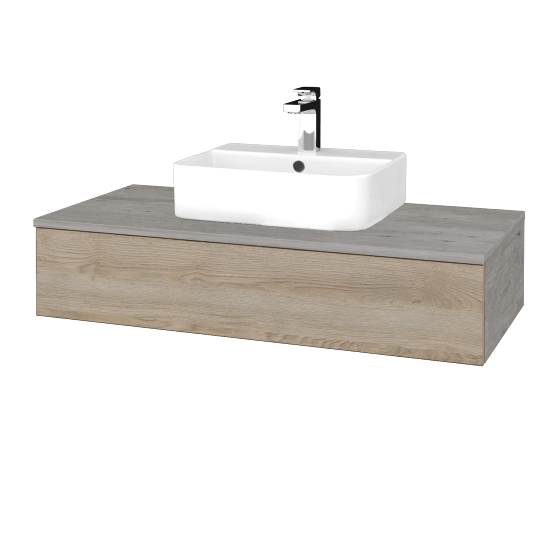 Kúpeľňová skrinka MODULE SZZ 100 umývadlo Joy 3 - D01 Betón - D17 Colorado - Nie