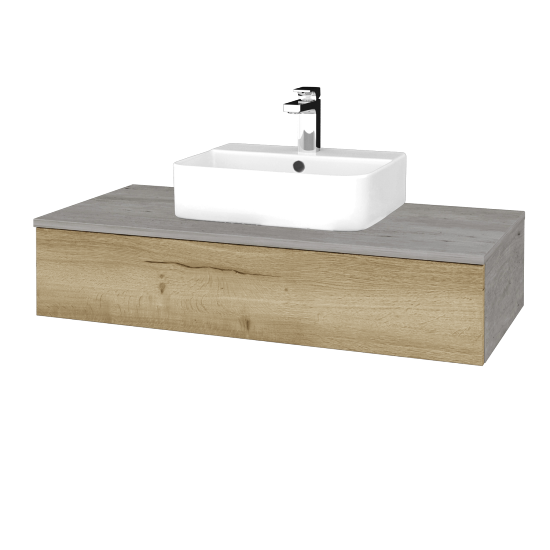 Kúpeľňová skrinka MODULE SZZ 100 umývadlo Joy 3 - D01 Betón - D26 Ontario - Nie