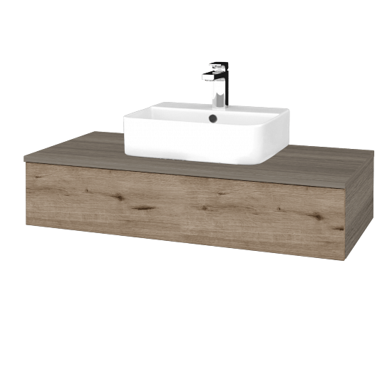 Kúpeľňová skrinka MODULE SZZ 100 umývadlo Joy 3 - D03 Cafe - D23 Herkules - Nie