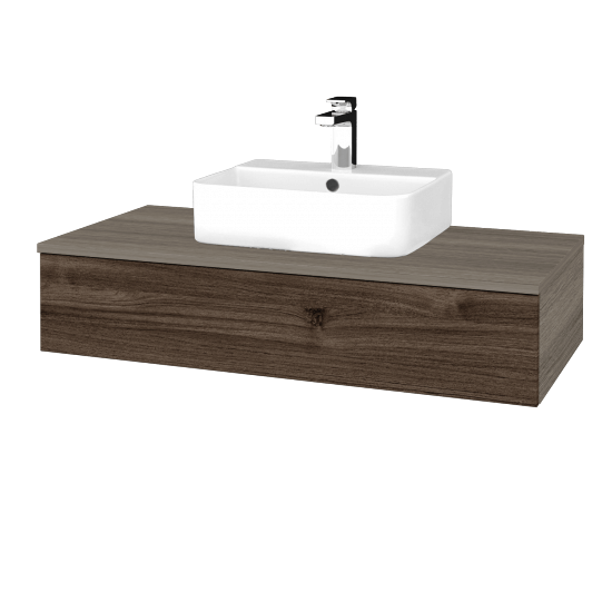Kúpeľňová skrinka MODULE SZZ 100 umývadlo Joy 3 - D03 Cafe - D25 Teak - Nie