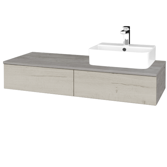 Kúpeľňová skrinka MODULE SZZ2 120 umývadlo Joy 3 - D01 Betón - D28 Alberta - Levé - Nie