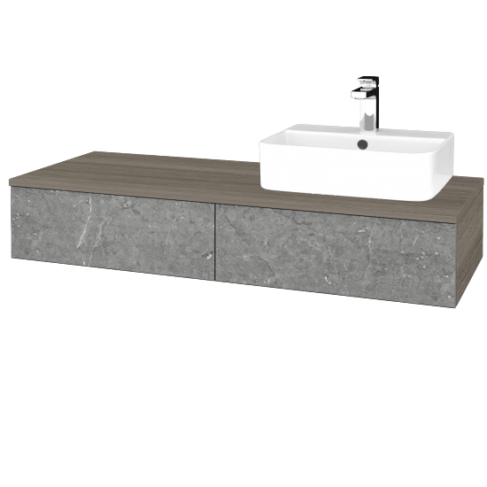 Kúpeľňová skrinka MODULE SZZ2 120 umývadlo Joy 3 - D03 Cafe - D20 Galaxy - Levé - Nie