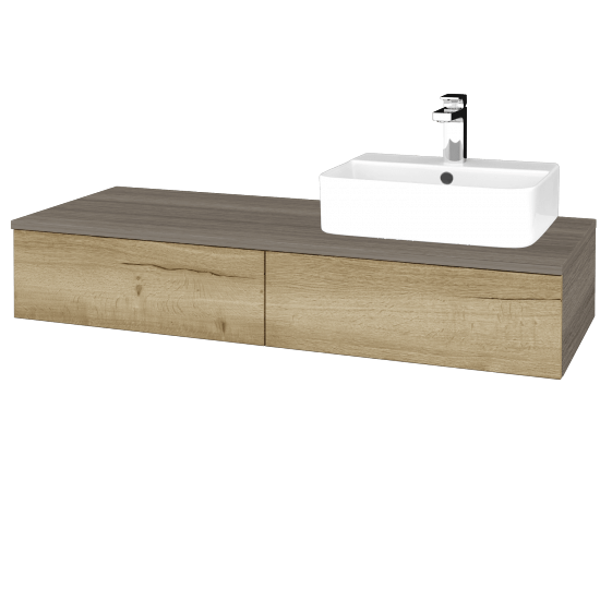 Kúpeľňová skrinka MODULE SZZ2 120 umývadlo Joy 3 - D03 Cafe - D26 Ontario - Levé - Nie