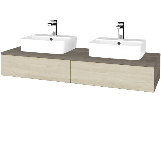 Kúpeľňová skrinka MODULE SZZ2 140 umývadlo Joy 3 - D03 Cafe - D24 Ohio - Nie