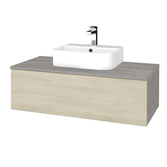 Kúpeľňová skrinka MODULE SZZ1 100 umývadlo Joy 3 - D01 Betón - D24 Ohio - Nie